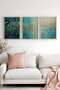 Wallity Huhu485 Pintura Decorativa en MDF con Marco (3 Piezas) 50 x 70 cm